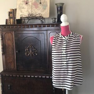 J. Crew Tops - ⚓️J. CREW⚓️ nautical striped blouse J. Crew Tops - ⚓️J. CREW⚓️ nautical striped blouse